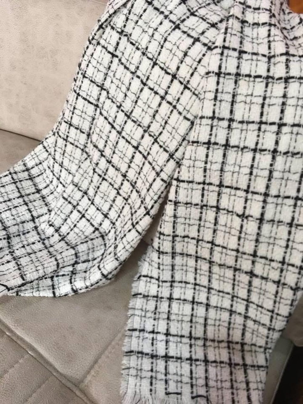 Zara plaid winter scarf